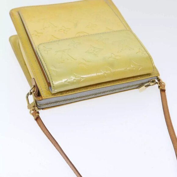 LOUIS VUITTON Monogram Vernis Motto Accessory Pouch Gris LV Auth - Picture 7 of 16